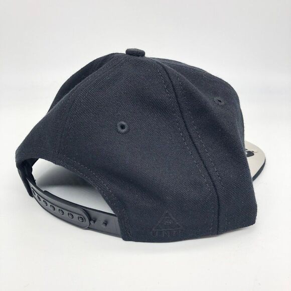 New UNIF Metal Logo Baseball Flat Bill Cap Hat - Picture 3 of 6
